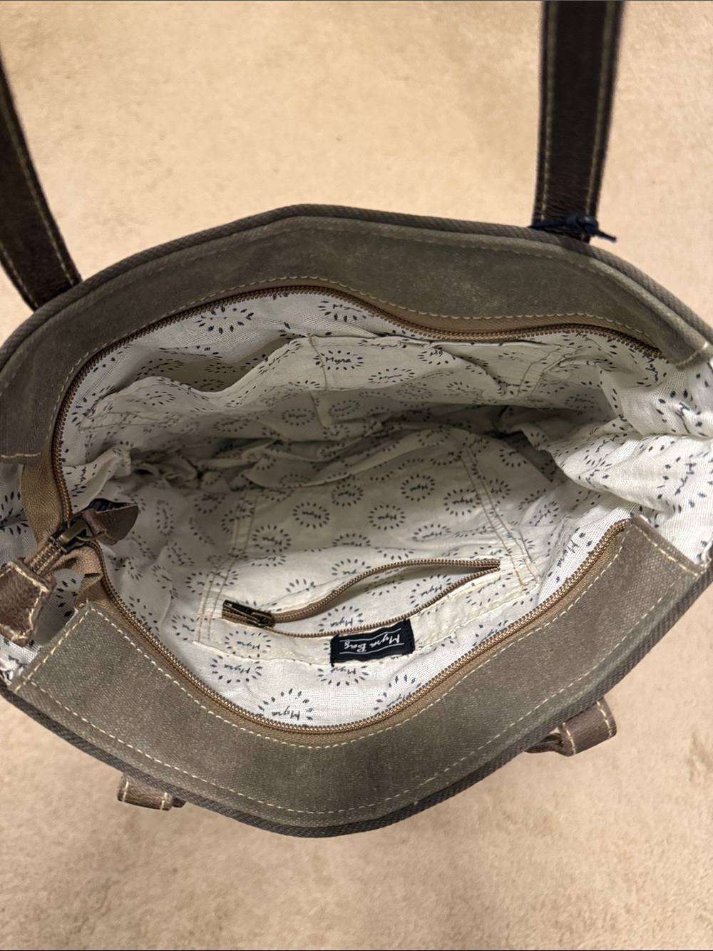 Myra Bag Chateau Petit Village Canvas Tote - Picture 5 of 13